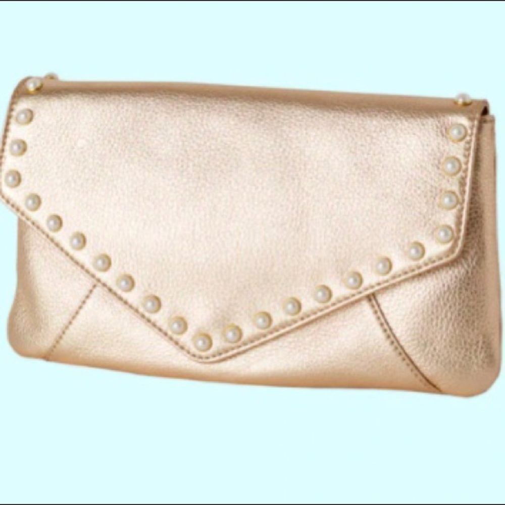 Lilly Pulitzer costa brava gold clutch